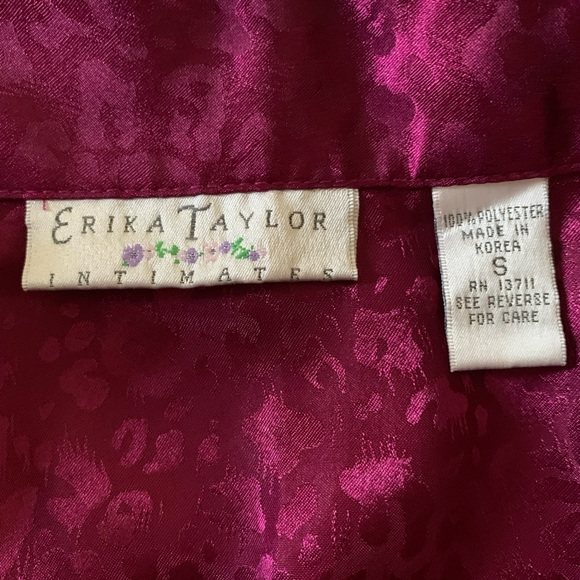 Erika Taylor Intimates Nightgown with Magenta Leopard Print - Picture 4 of 6